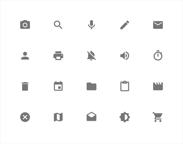 Nuevos íconos de Material Design