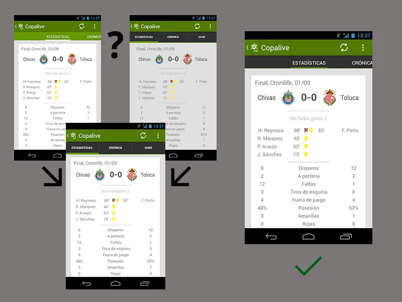El feedback en acción