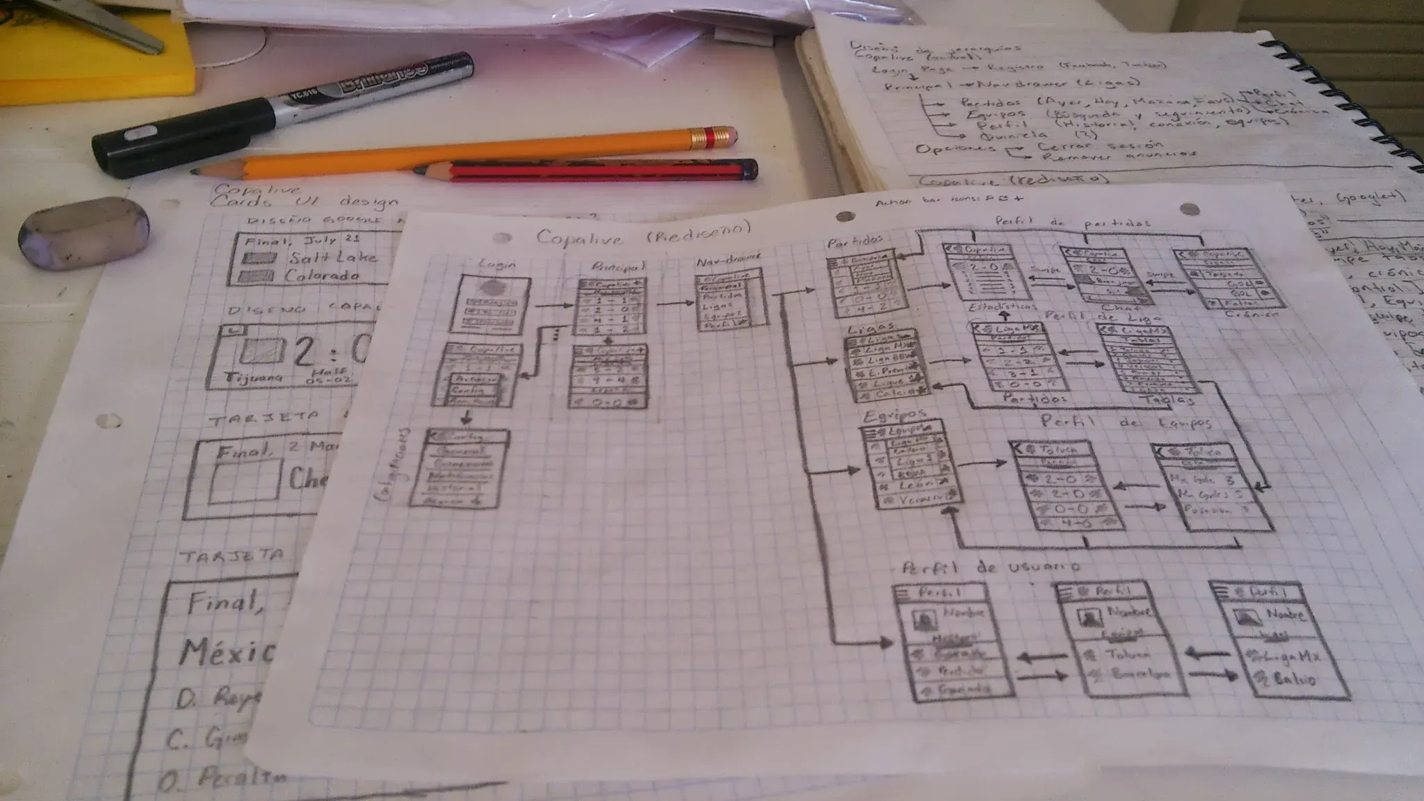 Copalive redesign. Sketching / Omar Tosca