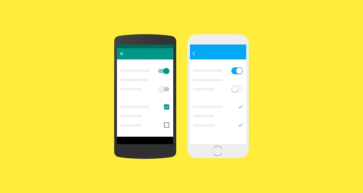 Can you tell the differences? Platform adaption by Google Design.
