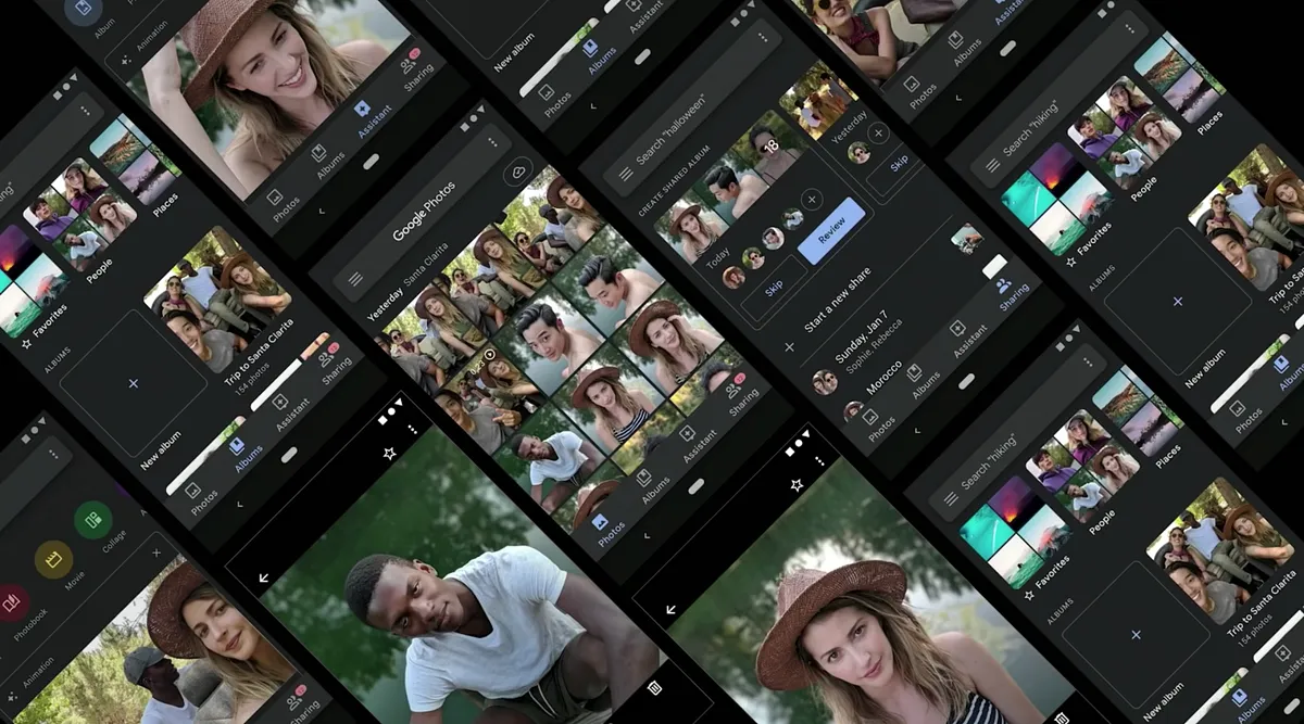Google Photos con modo nocturno en Android