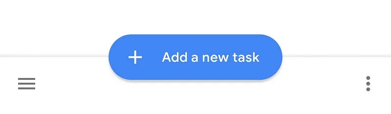 FAB from new Google Task app
