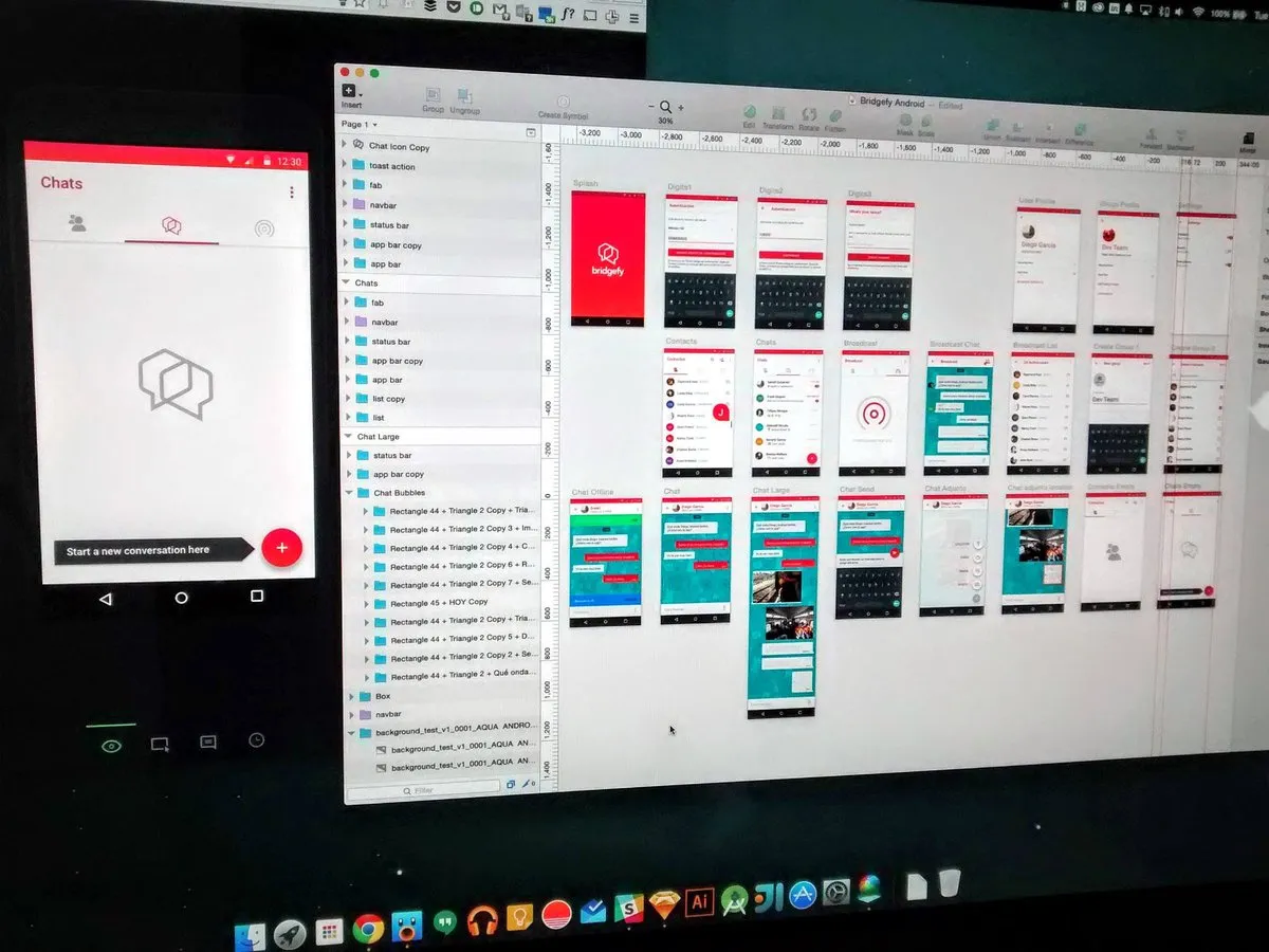 Trabajando en Bridgefy y los primeros proyectos